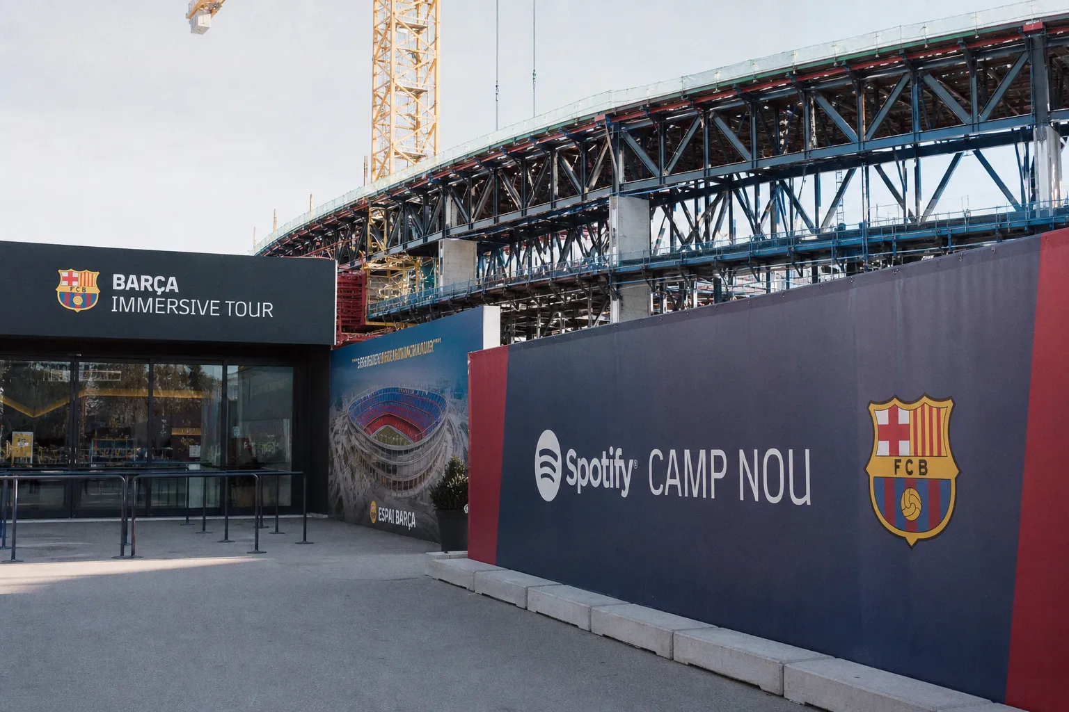 Compare football stadium tour Barcelona options during rebuild