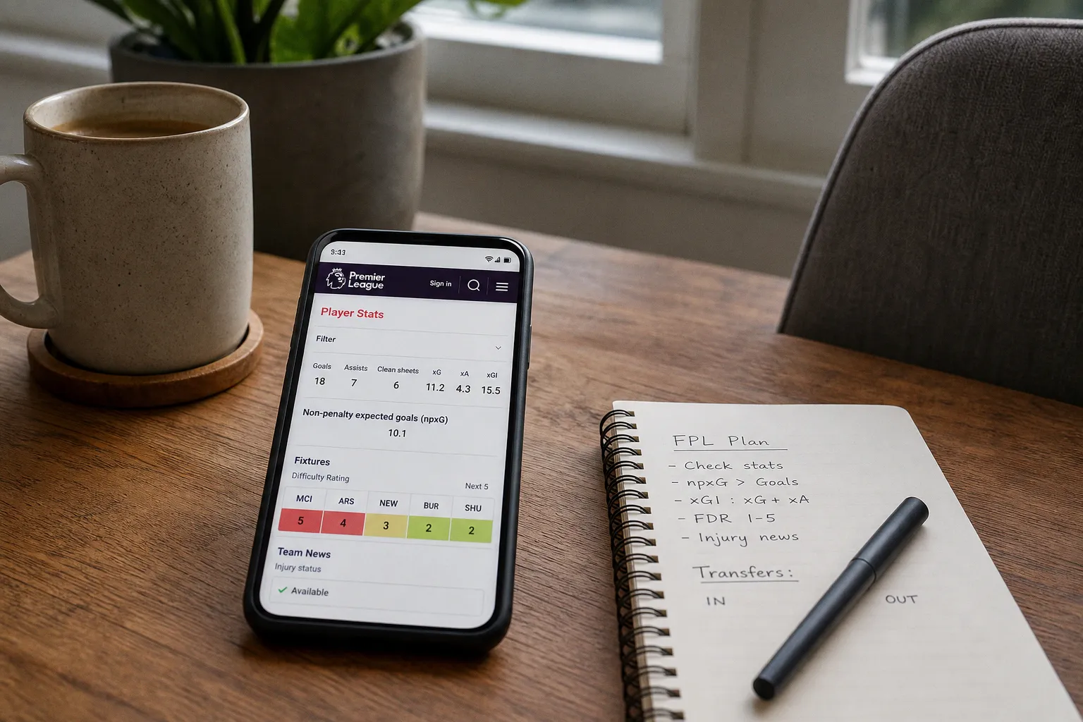 Compare Player Stats for FPL Transfer Decisions