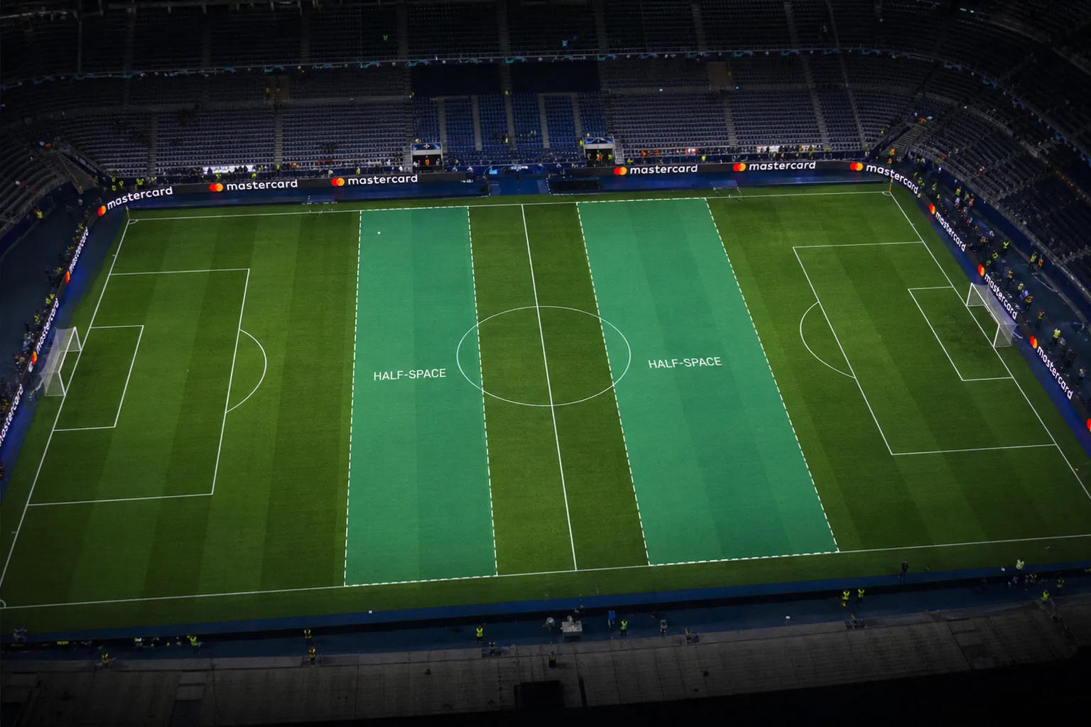 Why modern football tactics prioritize the half-spaces